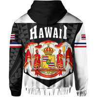 Hawaii Polynesian Coat of Arms Hoodie Zip Ball Style - Polynesian Pride