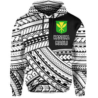 Polynesian Protect Mauna Kea Kanaka Maoli Hawaii Hoodie White Quarter Style - Polynesian Pride