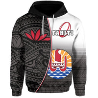 Tahiti Rugby Hoodie Impressive Version Black Unisex Black - Polynesian Pride