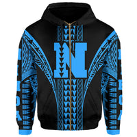 Nihoa Island Polynesian Hoodie Zip Comely Style - Polynesian Pride
