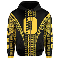 Oahu Island Polynesian Hoodie Zip Comely Style - Polynesian Pride
