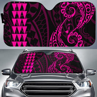 Kakau Polynesia Hawaii Car Sun Shade Auto Sun Shade Universal Fit Pink - Polynesian Pride