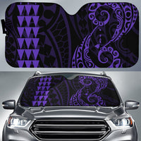 Kakau Polynesia Hawaii Car Sun Shade Auto Sun Shade Universal Fit Purple - Polynesian Pride