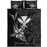 Hawaii Kanaka Maoli Quilt Bed Set - Fish With Plumeria Flowers Style - Polynesian Pride