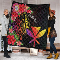 Hawaii Kanaka Maoli Premium Quilt - Tropical Hippie Style - Polynesian Pride