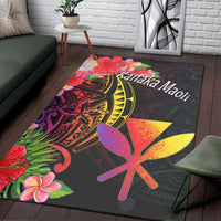 Hawaii Kanaka Maoli Area Rug - Tropical Hippie Style - Polynesian Pride