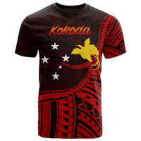 Papua New Guinea T Shirt Kokoda Polynesian Patterns Unisex Black - Polynesian Pride