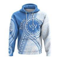 Custom FSM Kosrae Micronesian Pattern Hoodie Proud Islander LT7 Unisex Cerulean - Polynesian Pride