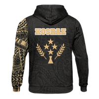Micronesia All Over Print Hoodie Kosrae In My Heart Gold - Polynesian Pride