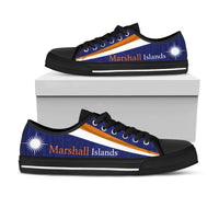 Marshall Flag Low Top Canvas Shoe - Flag With Patterns - Polynesian Pride