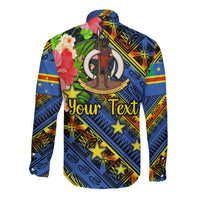(Custom Personalised) Vanuatu Tafea Hawaii Long Sleeve Button Shirt Independence Be Proud LT8 - Polynesian Pride