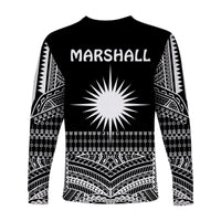 Marshall Islands Long Sleeve Shirt Best Tattoo Version Black LT13 - Polynesian Pride