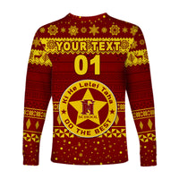 (Custom Personalised) Niuafo'ou High School Christmas Long Sleeve Shirt Simple Style LT8 - Polynesian Pride