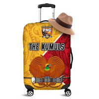 The Kumuls PNG Luggage Cover Papua New Guinea Polynesian Dynamic Style LT14 Yellow - Polynesian Pride