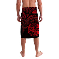 Tonga Lavalava Red Color Cross Style LT8 - Polynesian Pride