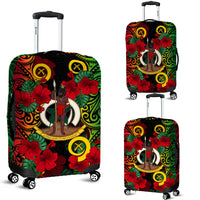 Vanuatu And Hibiscus Luggage Cover LT6 - Polynesian Pride