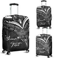 Papua New Guinea Custom Personalised Luggage Covers - Cross Style Black - Polynesian Pride