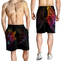 Marshall Islands Men's Shorts - Butterfly Polynesian Style - Polynesian Pride