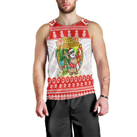 Custom Personalised Hawaii Christmas Men Tank Top Kanaka Polynesian Santa Claus Mele Kalikimaka LT14 - Polynesian Pride