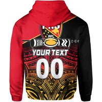(Custom and Number) PNG Rugby The Kumuls Hoodie LT6 - Polynesian Pride