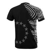 Cook Islands All Over Custom T Shirt Cook Islands Flag Micronesian Pattern Flash - Polynesian Pride