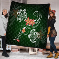 Hawaii Turtle Plumeria Polynesian Premium Quilt - Luck Style - AH - Polynesian Pride