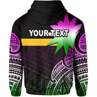 Custom Nauru Hoodie Flag In Heart No.2 LT6 - Polynesian Pride