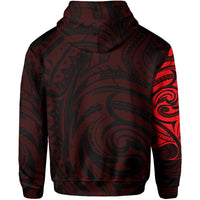 Tonga Zip Hoodie Kalia Polynesian NO.1 LT6 - Polynesian Pride
