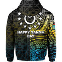 Sanma Day Zip Hoodie of Vanuatu Pig Tusk LT6 - Polynesian Pride