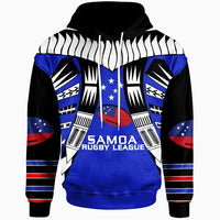 Samoa Custom Hoodie Samoa Rugby Sport Style Blue Color Unisex Blue - Polynesian Pride