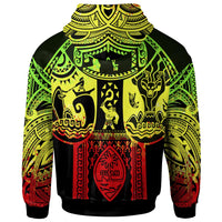 Polynesian Hoodie Guam Flag, Seal with Maui Moana Tattoo - Polynesian Pride