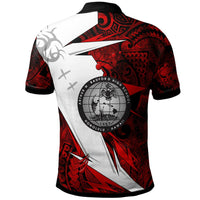 Hawaii Polynesian Polo Shirt Admiral Arthur W. Radford High School Tribal Pattern LT10 - Polynesian Pride
