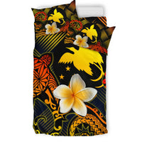 Papua New Guinea Polynesian Bedding Set - Lauhala Turtle Plumeria Tropical - Polynesian Pride