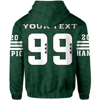 Personalize Hawaii Warrior Football Hoodie 2020 Champion AH - Polynesian Pride