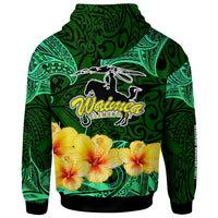 Hawaii Polynesian Hoodie Waimea Elementary School with Polynesian Patterns and Hibicus Flower LT10 - Polynesian Pride