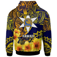 Hawaii Custom Hoodie Lauphoehoe Community Public Charter School with Polynesian and HIbicus Flower LT10 - Polynesian Pride