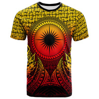 Marshall Islands T Shirt Circle Pattern Yellow Unisex Yellow - Polynesian Pride