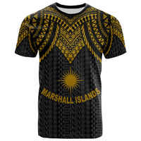 Marshall Islands T Shirt Polynesian Armor Style Gold Unisex Art - Polynesian Pride