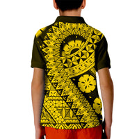 Polynesian Masi Kesa Gold Style Polo Shirt LT9 - Polynesian Pride