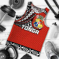 Tonga Men Tank Top Polynesian Tattoo LT6 Red - Polynesian Pride