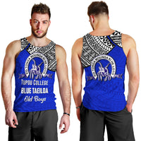 Tupou College BLUE TAEILOA Old Boys Men Tank Top LT4 Blue - Polynesian Pride