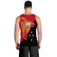 Papua New Guinea Men Tank Top Independence Day Flag Style LT16 - Polynesian Pride