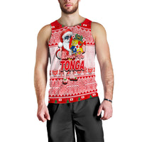 Tonga Christmas Men's Tank Top Cool Santa Claus LT6 - Polynesian Pride