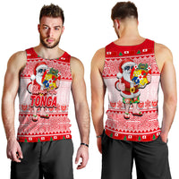 Tonga Christmas Men's Tank Top Cool Santa Claus LT6 - Polynesian Pride