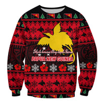 Papua New Guinea Christmas Sweatshirt LT6 Unisex Red - Polynesian Pride