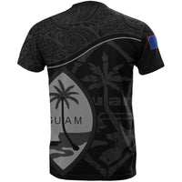 Guam T Shirt Guam Flag Black A02 - Polynesian Pride