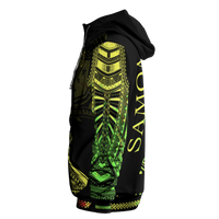 Samoa Hoodie Polynesian Portion Reggae Version - Polynesian Pride