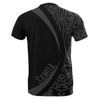 Samoa Gray Polynesian T Shirt Circle Style - Polynesian Pride