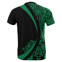 Samoa Green Polynesian T Shirt Circle Style - Polynesian Pride