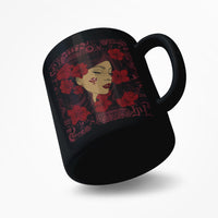 Hawaii Kanaka Polynesian Hula Girl Mug - Black Style - AH - Polynesian Pride